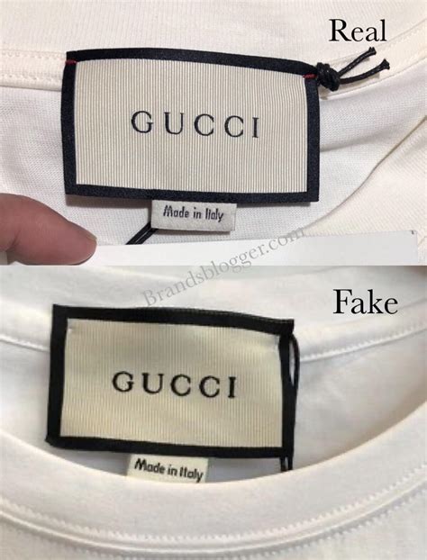 gucci logo shirt fake|authentic gucci tag.